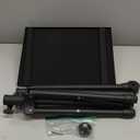 Projector Stand Tripod Adjustable, Laptop Height from 23.5 to 46.5 inches with Gooseneck Phone Holder, Floor for Office, Home, Stage, Studio, DJ Racks Holder Mount, 23.5inch-46.5inch (Black)