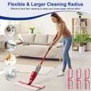 Spray Mop Pads Compatible with Oceda ProMist MAX Microfiber Spray Mop - Mop Replace Head for Dry/Wet Use - Reusable Washable Dust Mop Refills for Floor Cleaning,6 Pack