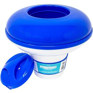 Swimline HYDROTOOLS BY SWIMLINE 8720 Extra Large Capacity Pool & Spa Chemical Dispenser | Compatible With Bromine & Chlorine Supports 1-3 Tablets | Adjustable Control Ring For Customizable Flow Rate (Classic)