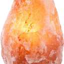 Needs&Gifts Himalayan Salt Lamp with Natural Himalayan Crystal Rock, Hand Crafted Wooden Base from Foothills of The Himalayas, Home Decor, Night Light & Gifts