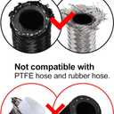 EVIL ENERGY 1/4 NPT Male to 8AN Hose End Fitting Swivel for CPE Braided Hose