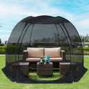 Alvantor Pop Up Screen House Gazebo with Mosquito Netting, Instant UV Resistant Sun Shelter for Patio & Backyard, Portable Canopy Tent for 2-10 Person
