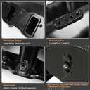 Low Profile For LS3 Intake Manifold EFI Compatible with LS Rectangle Port Head Aluminum (102mm Black)