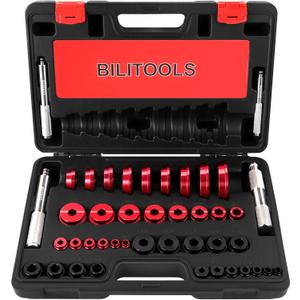 BILITOOLS Bearing Press Kit, 43 Piece Bearing Race and Seal Driver Set, Seal Driver Installer Set for Bearing Installation