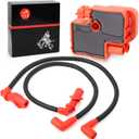 Ignition coil & Spark plug Cap w/Wire for Polaris Sportsman Ranger 700 800 2005-2016 RZR 4 S 800 2008-2010 4010425
