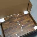 TUTOTAK End Table, Set of 2, Side Table, Nightstand, 2-Tier Storage Shelf, Sofa Table for Small Space, Living Room, Bedroom, Brown TB01BB035C