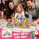 Magnetic Tiles for Kids Ages 4-8, Holiday Building Set with Diamond Surface & Metal Storage Box, 60PCS STEM Learning Toys, Educational Building Gifts for 3-8 Year Olds