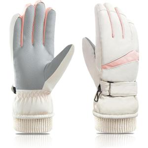 Women Ski Gloves, Windproof Thermal Touchscreen Gloves Waterproof Winter Warm Snow Glove for Skiing Cycling Outdoor Sports