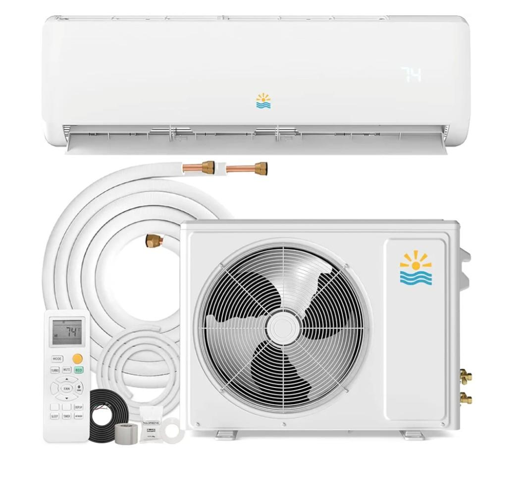 Oylus Mini Split Ac/Heating System - 12000 BTU Ductless Mini Split Air Conditioner with Heat Pump, 19 SEER2 115V Energy Efficient Ac Unit Up to 750 Sq.Ft with Installation