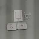 DEWENWILS Remote Control Outlet, Wall Mounted Wireless Light Switch, 2 Independent Control Sockets Electrical Remote Outlet Switch for Christmas Decoration, No Wiring,100 Ft Range