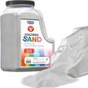 Hygloss Colored Sand for Crafts - 15 lb Bottle, White - Vibrant Colorful Fine Sensory Play Sand Art Kits for Kids - Classroom Activities for Children 3 4 5 6 7 8 9 10 11 12 - Safe for Ages 3+