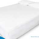 Mattress Protector - 100% Waterproof, Hypoallergenic - Premium Fitted Cotton Terry Cover White  40x128" 3 Pack