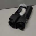 2 Pack Black-Rain Gutter Downspout Extensions, Downspout Extender for Rainwater Drainage Flexible, Down Spout Drain Extension Pipe, Extendable from 21 to 62 Inches (Fit 3"x 4" downspouts)