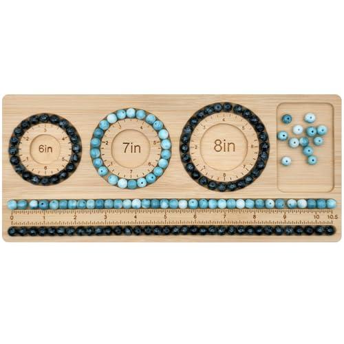 Petoysoso Bead Boards for Jewelry Making, Bamboo Beading Board for Bracelet, Jewelry Making Supplies,Bead Tray Supplies