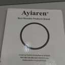 Rustic Decorative Wooden Serving Tray Home Decor Round Ottoman Coffee Table Trays Farmhouse Living Room Dinner Table Centerpiece Accessories Wood Candle Holder Tray for Kitchen Counter Bathroom Vanity (12", Black)