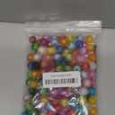 150pcs 16mm Acrylic Beads Candy Color Round Bead Faceted Bead Chunk Bubblegum Beads DIY Beading Hairband Bracelets for Pen Bag Chain Jewelry Making(Color)