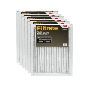 Filtrete Clean Living Basic Dust Filter, MPR 300, 16 x 25 x 1-Inches 5-Pack