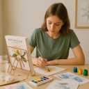 Creative Home Copper Plated Metal Cookbook Stand 10" W  8.5" H | Premium Metal Base with RoseGold Wire Frame for Recipes, Tablets and Books | Stylish Gift and Kitchen Accent