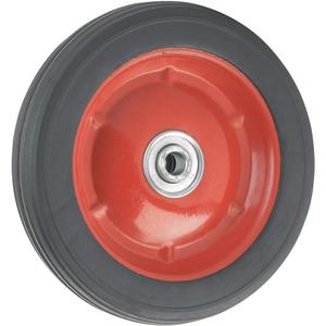 Flat Free Solid Rubber Wheel Assemblies - Replacement Hand Truck Wheels 7x1.5, 1/2 Bore Hole Diameter - Heavy-Duty Solid Rubber Wheels 55 lbs Load Capacity