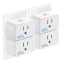 EIGHTREE Mini Smart Plug 5GHz Wi-Fi Compatible 15A, Smart Plugs That Work with Alexa & Google Home & SmartThings, Energy Monitor, Remote Control, Timer & Schedule, Wi-Fi Plugs