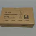 MAXvolador 60W Equivalent E26 LED Filament Light Bulbs, 850LM Daylight White 5000K LED Edison Bulb, Non-Dimmable 6W A19 LED Bulb Medium Base, 4-Pack