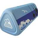 OontZ Pro Portable Bluetooth Speaker 5.0 - 21W High-Power Audio, Deep Bass Boost, Dual Stereo Pairing, IPX7 Waterproof, 100ft Range, Power Bank Feature for Outdoor, Party (Boat Edition, Blue)