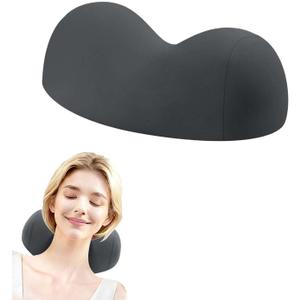 Small Cervical Neck Pillow,Dual-Ball Neck Cervical Pain Pressure Relief Pillow,Soft Premium Memory Foam Contour Support Pillows,Neck Shoulder Relaxer - Breathable Smooth Washable Pillowcase (Black)