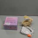 Realistic Bunny for Kids - Interactive Hopping Bunny Toy Set with Headband, Electric Lifelike Robot Rabbit that Move, Walking Barking and Wagging Tail Bunby Stuffed Animal with Sounds,Brown