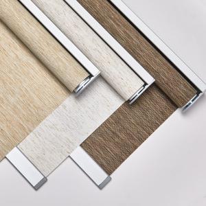Persilux Custom Size Natural Woven Cordless Roller Shades, Free-Stop Window Shades for Home, Roller Window Shades, Light Filtering Window Blinds for Windows, Kitchen and Door (Cream)