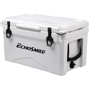 EchoSmile 30 Quart Rotomolded Cooler, Built to Stand up to The Rigors of The Journey