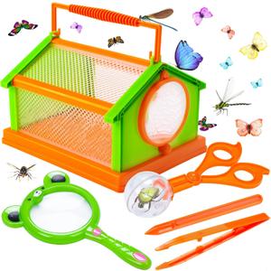 Insect Catcher Kit for Kids, Insect Catching Kit with Critter Keeper, Magnifying Glass, Insect Catcher, Bug Toys Insect Explorer Kit for Kids
