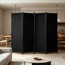 Room Divider, 4 Panel Folding Screen, 88” Portable Separating 3 Feet(Black)
Partition Room Dividers, Lightweight Freestanding Wall Divider Screen Office Bedroom Hospital