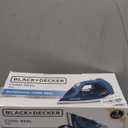 BLACK+DECKER Steam Iron for Clothes with Retractable Cord, Vertical Steaming, Anti-Drip Design, Spray Mist and Auto Clean Button, 1200W (12.72" x 5.63" x 6.30")