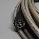 Pressure Washer Hose 50 FT, 1/4" PVC Gray Power Washer Hose, 3300 PSI Kink Resistant Pressure Water Hose, M22-14mm Extension Hose Replacement for Home Use