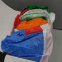 6 FT Thanksgiving Inflatable Turkey with LED Lights, Funny Chef Turkey Holding Burger Sitting on Pumpkin, Blow Up Yard Decoration for Outdoor, Fall Harvest & Holiday Party Decor