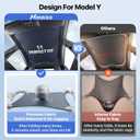 Nmoiss Never Sag [Keeps Your Head Cool] Tesla Model Y Juniper Roof Sunshade 2025-2026, Custom Fit No Gap Glass Roof Sun Shade, Ice Crystal Cooling UV Block Sunroof Cover Tesla Accessories Black