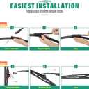 24" 21" 13" Windshield Wiper Blades Replacement for Chevy Chevrolet Traverse 2012 2013 2014 2015 2016 2017 Premium All Weather Front Rear Wipers Set - OEM Quality (Pack of 3)