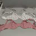 Fruit of the Loom Women's Multi-Pack Unlined Underwire Cotton Bra (Dancing Rosebuds/ Lilas/ Grey, 38C)