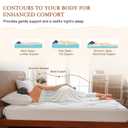 YOUR MOON Natural Wool Mattress Pad Queen 500GSM Australian Wool Mattress Topper, Quilted Fitted Mattress Bed Cover with 16" Deep Pocket, Hypoallergenic Cotton Cover (White)