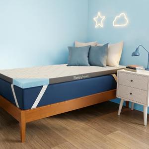 Sleepyhead Twin XL 2 Inch Mattress Topper for College Dorm Beds, Cooling Gel Memory Foam, Pressure-Relieving Comfort, Removable Washable Cover, CertiPUR-US Certified (XL Twin 2")