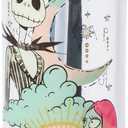 Silver Buffalo Nightmare Before Christmas Mystic Opulence Plastic Water Bottle w Locking Lid and Strap, 33 Ounces