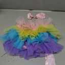 BGFKS Baby Girls Soft Fluffy Tutu Skirt with Diaper Cover,Toddler Girl Tutu Skirt Sets with Flower Headband