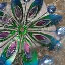 Viveta Kinetic Wind Spinner, 53 inch Outdoor Metal Wind Spinners for Yard and Garden, Double Windmill with Stable Stake
