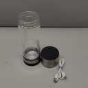 2026 Upgrade Hydrogen Water Bottle,14OZ Portable Hydro Water Machine, Rechargeable Hydrogen Water Bottle Generator for Travel, Home, Office, Fitness & Everyday Hydration  Gift for Family & Friends (Silver+Black)