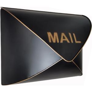 Wall-Mount Mailbox, Metal Post Box, Mailboxes for Outside - Envelope Mailbox