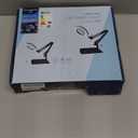 15X Real Glass Lens Magnifying Glass with Light  3 Color Modes & Adjustable Brightness, Hands-Free Magnifier with Metal Base & Clamp for Crafts, Repair, Reading, Sewing, Painting & Close Work