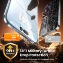 2-Pack for iPhone Air Screen Protector,Military Grade Shatterproof,Bubble-Dust Free Box,9H+ HD Tempered Glass,Scratch & Smudge Resistant for iPhone Air 6.5 inch