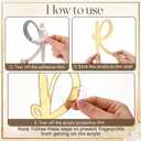 Novabright 20 Inches Gold Happy Retirement Acrylic Mirror Decal Letter Sticker for Arch Backdrop Gold Retirement Decorations, Arch Party Sign Wall Decor for Women/Men, Peel Off the Acrylic Film