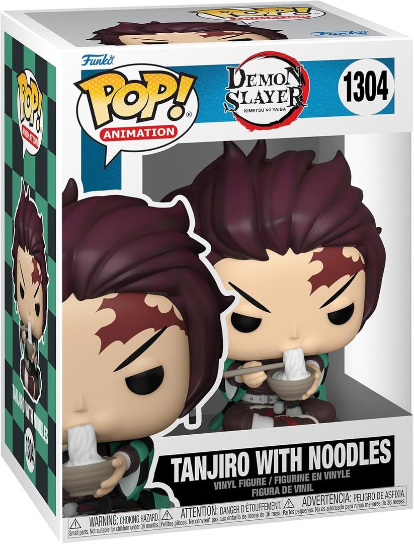 Funko POP! Animation: Demon Slayer - Tanjiro with Noodles - Collectable Vinyl Figure - Gift Idea - Official Merchandise - for Kids & Adults - Anime Fans - Model Figure for Collectors and Display