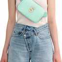 Belt Bag Fanny Pack Crossbody Bags with Initials Cute Stuff Birthday Gifts for Teenager Girls Trendy Stuff for Teens - White S,Light Green Bag